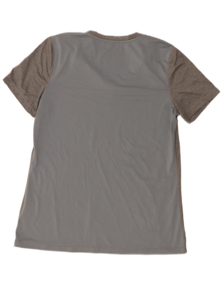 Γυναικείο T-shirt Nike Dri Fit Top UK 14 Large Grey Polyester