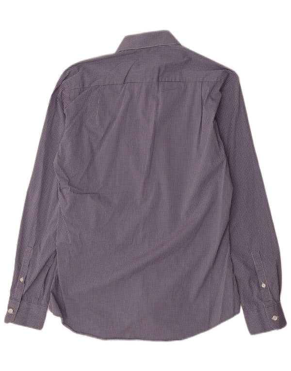 Ανδρικό πουκάμισο Dkny Slim Fit Μέγεθος 39 15/5 Medium Blue Check Cotton