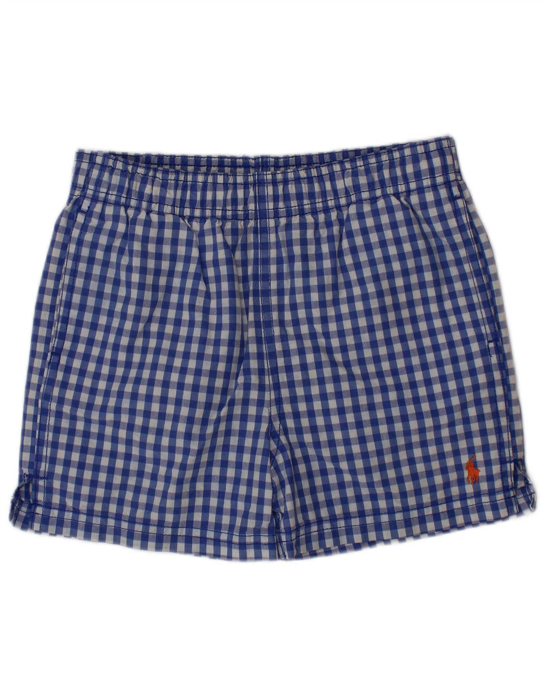 POLO RALPH LAUREN Βρεφικά αγόρια μαγιό 18-24 μηνών Blue Gingham Cotton