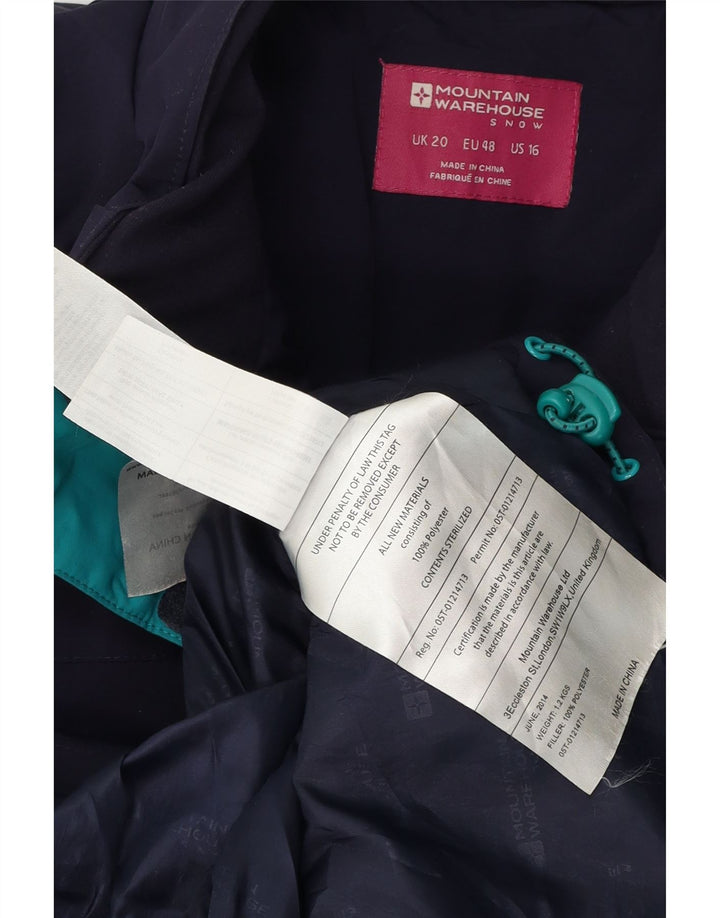 Mountain Warehouse Γυναικείο Αντιανεμικό Μπουφάν UK 20 2XL Navy Blue Polyester