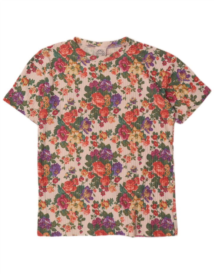 Ανδρικό γραφικό T-Shirt ERIKA Top Μεσαίο Πολύχρωμο Βαμβακερό Floral