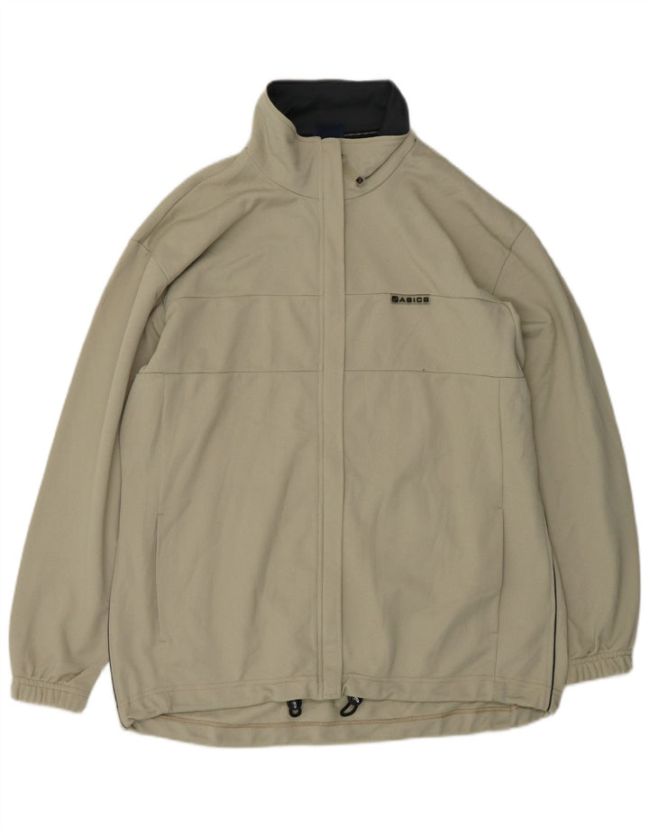 Γυναικεία φόρμα υπερμεγέθης Asics Top Jacket UK 18 XL Beige Polyester