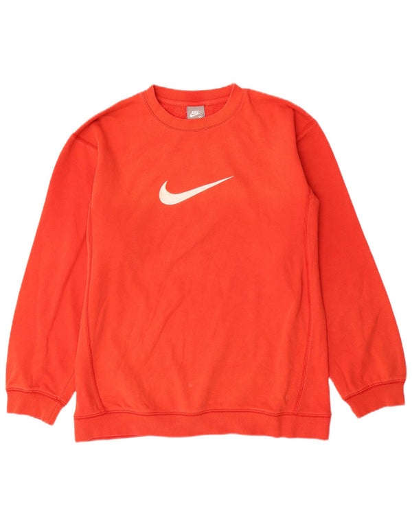 Γραφικό φούτερ NIKE Boys Jumper 13-14 ετών XL Πορτοκαλί βαμβακερό