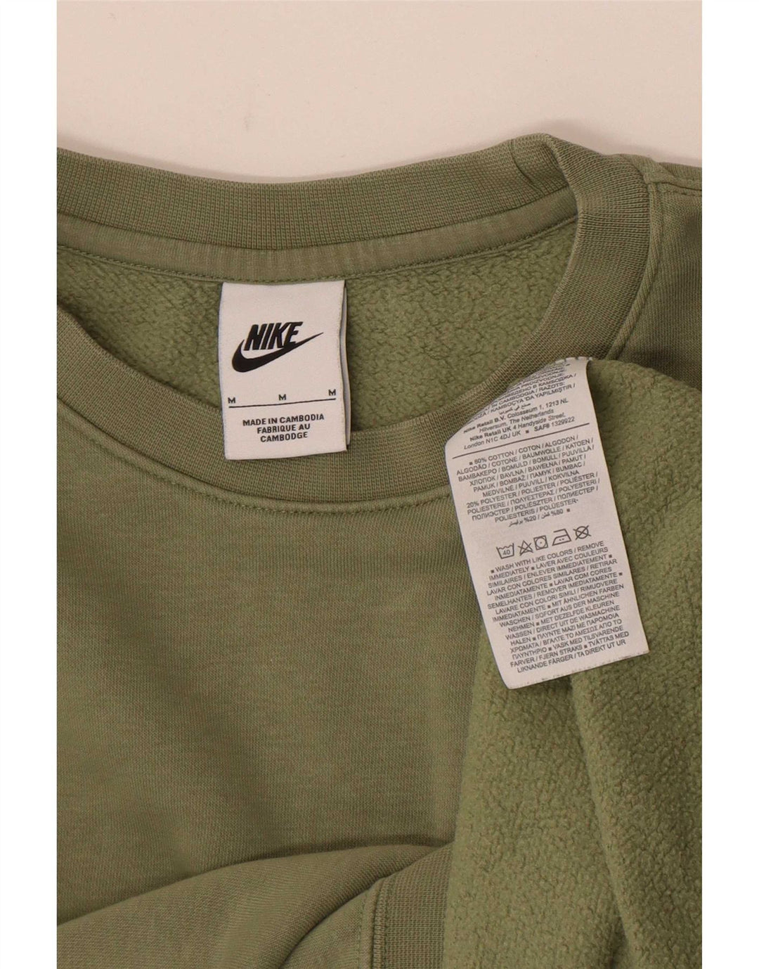 Ανδρικό φούτερ Nike Jumper Μεσαίο πράσινο βαμβακερό Sports