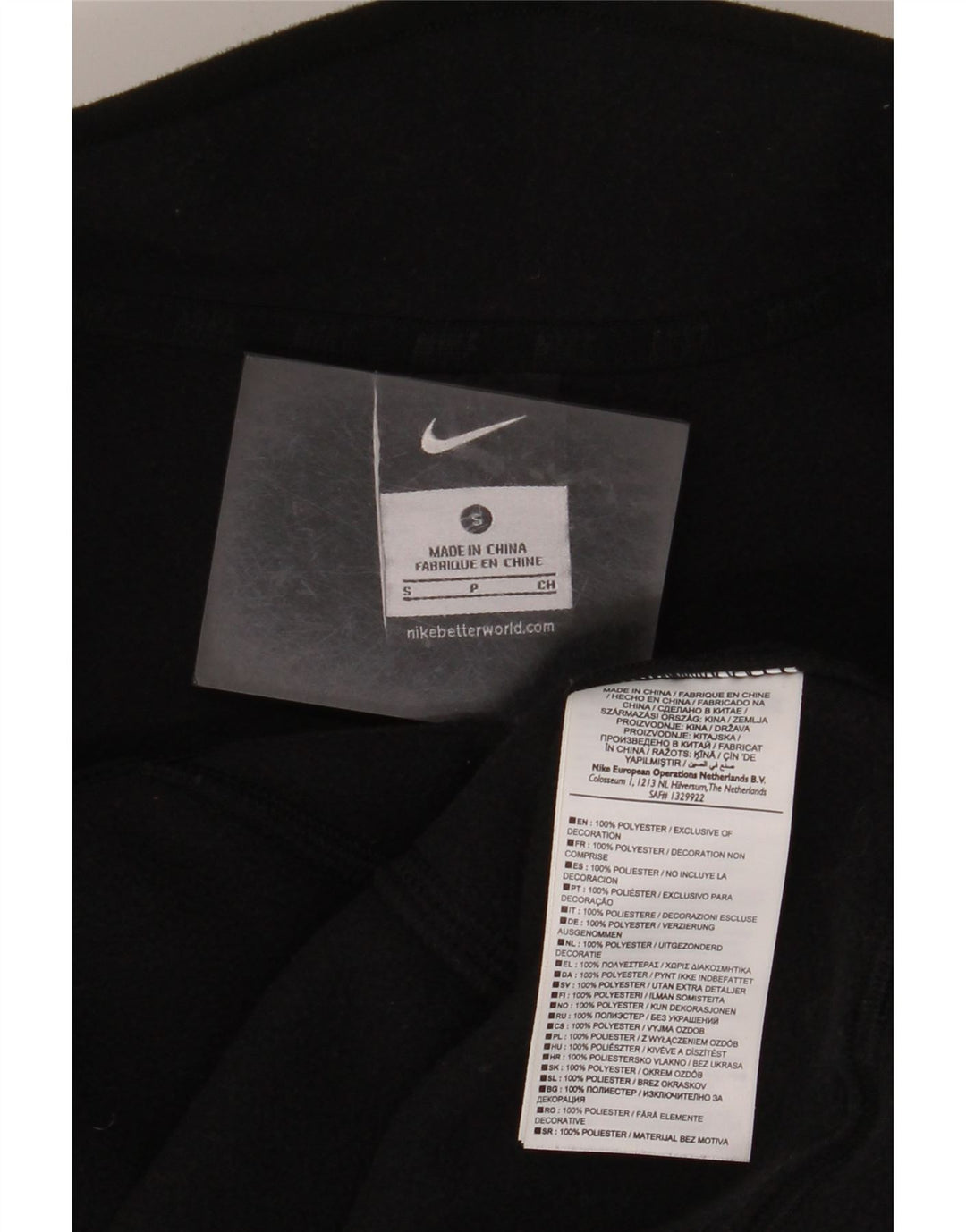 Ανδρικό μπουφάν NIKE Fleece UK 36 Small Black Polyester