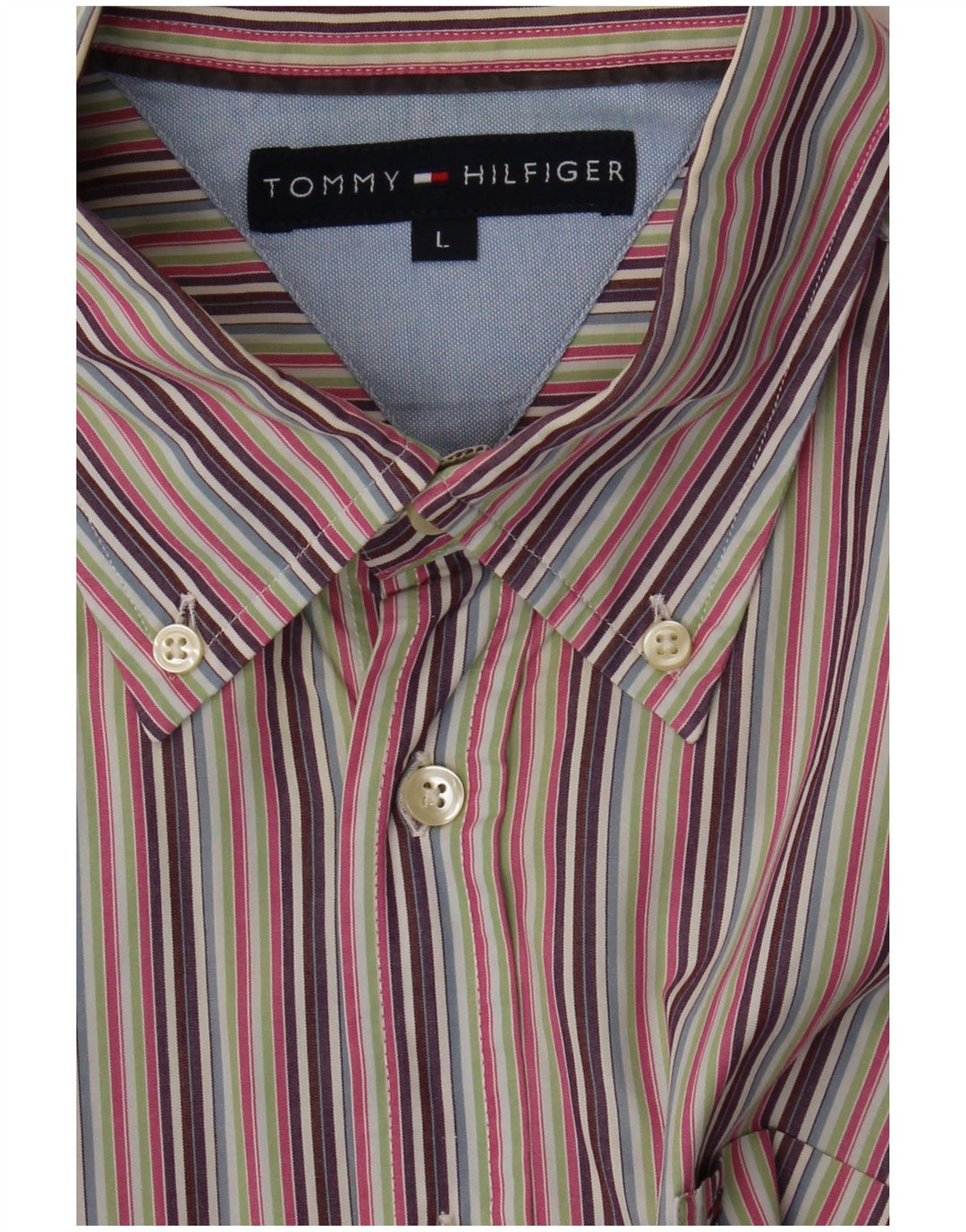 Ανδρικό πουκάμισο Tommy Hilfiger μεγάλο πολύχρωμο ριγέ