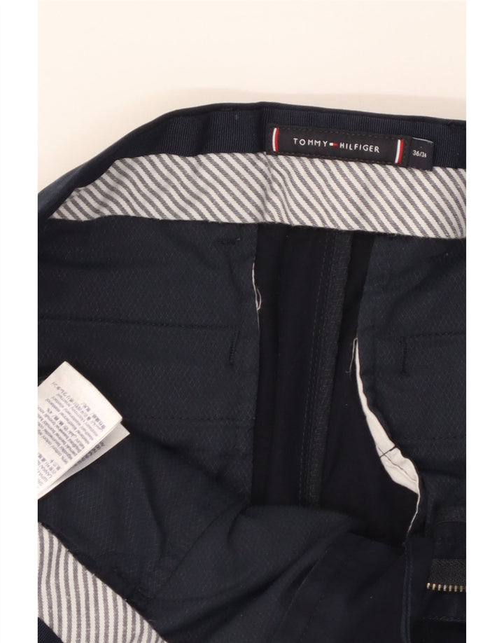 TOMMY HILFIGER Ανδρικό Slim παντελόνι Chino W36 L34 Navy Blue Cotton
