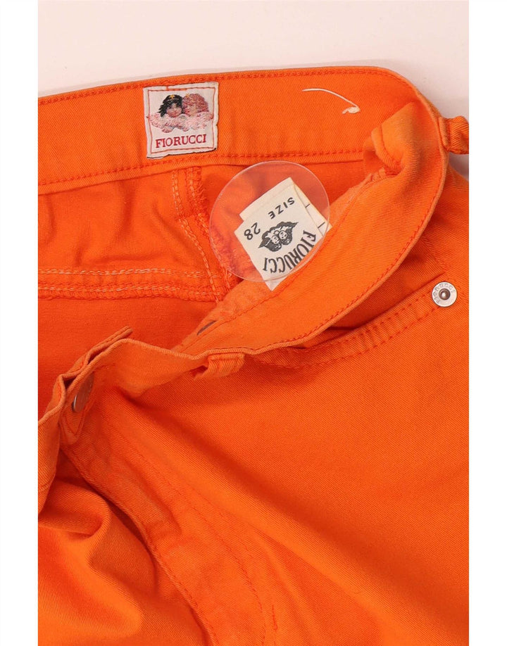 Fiorucci Γυναικείο Slim Jeans W28 L30 Πορτοκαλί βαμβακερό