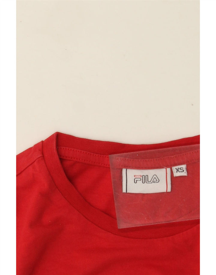 Ανδρικό γραφικό T-Shirt FILA Top XS Red