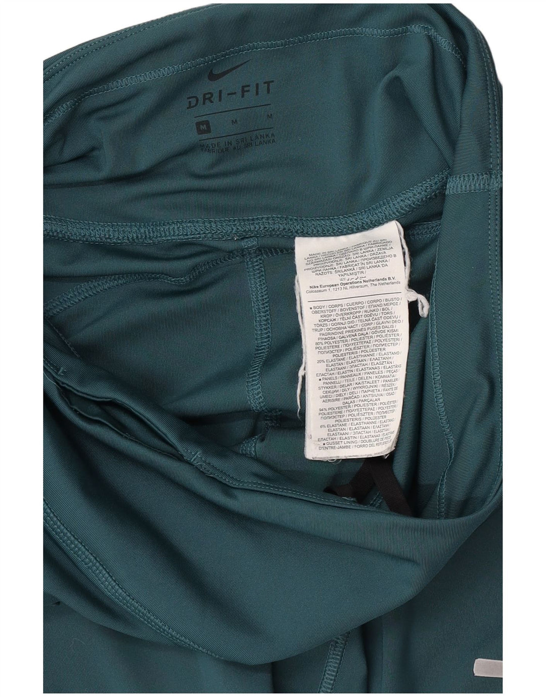 Γυναικείο κολάν Nike Dri Fit Graphic UK 12 Medium Green Polyester