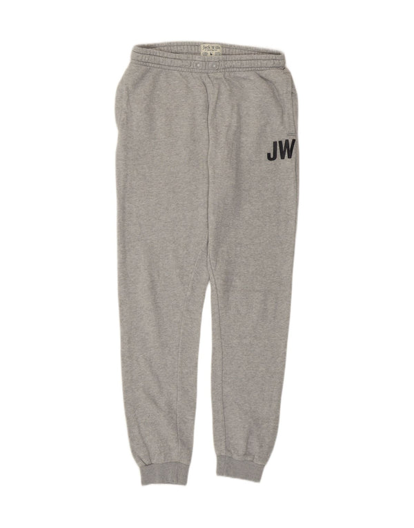 Jack Wills Boys αθλητική φόρμα παντελόνι Joggers 14-15 ετών γκρι βαμβακερό