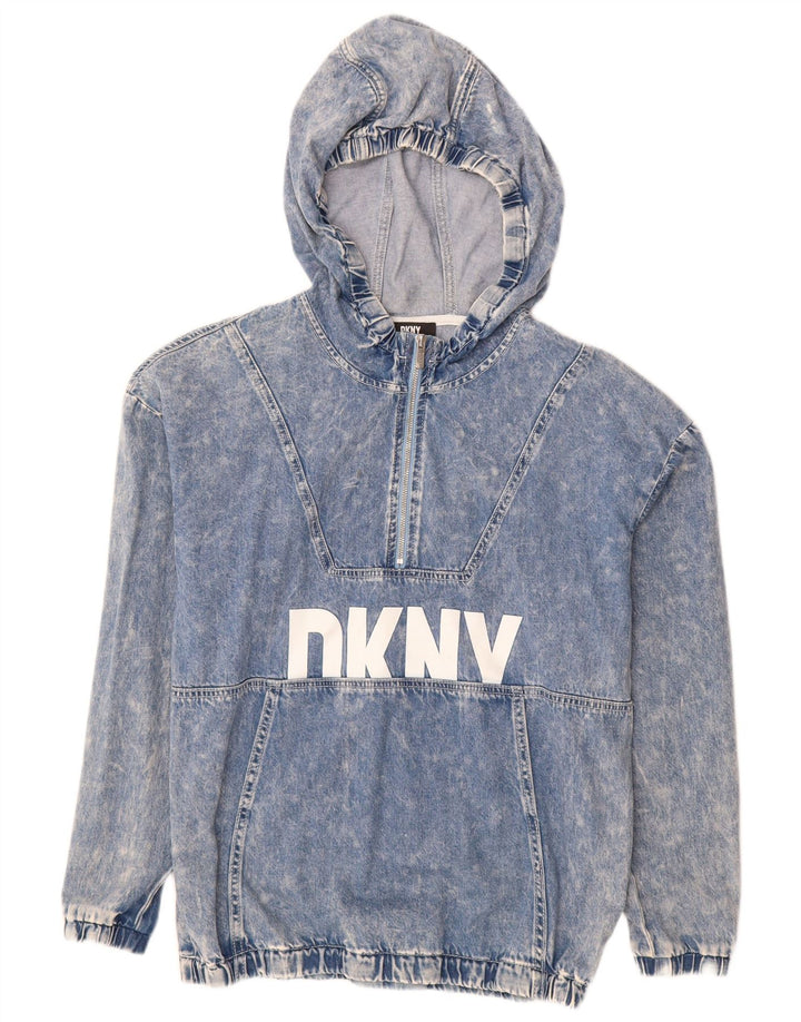 DKNY Boys Graphic Pullover Τζιν μπουφάν 15-16 ετών Μεσαίο μπλε βαμβακερό