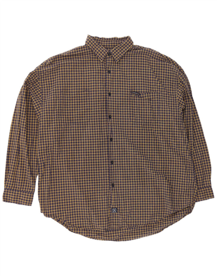 Ανδρικό πουκάμισο Nautica 2XL Navy Blue Check Cotton