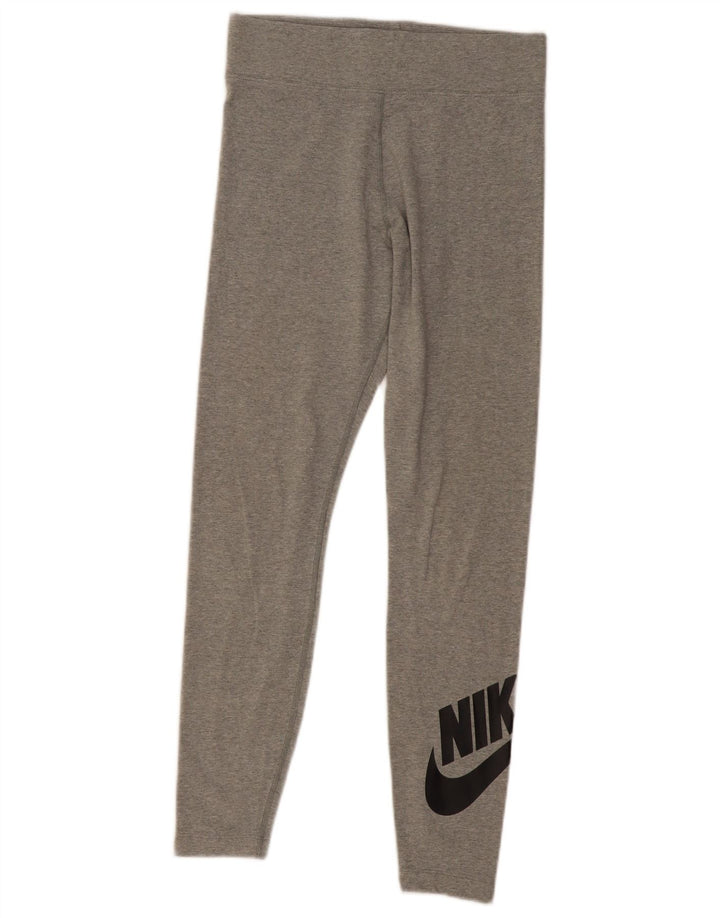 Γυναικείο κολάν Nike UK 12 μεσαίο γκρι βαμβακερό