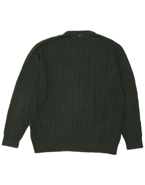 Ανδρικό πουλόβερ Nautica Crew Neck Jumper XL Πράσινο βαμβακερό