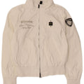 Blauer Girls Graphic Bomber Jacket 9-10 Years White Nylon
