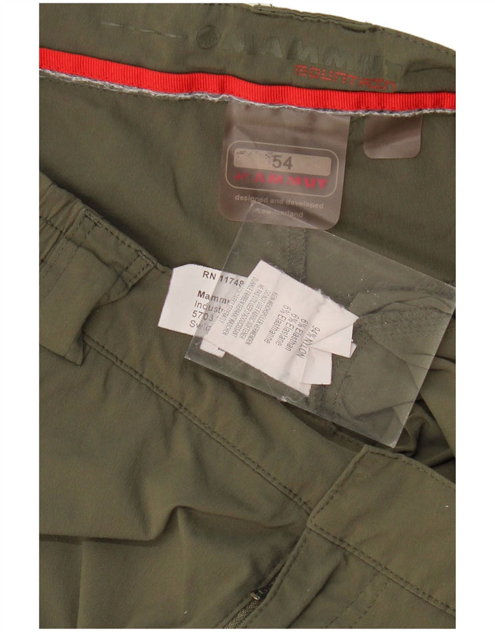 MAMMUT Ανδρικό ίσιο παντελόνι πεζοπορίας IT 54 2XL W36 L32 Khaki Nylon