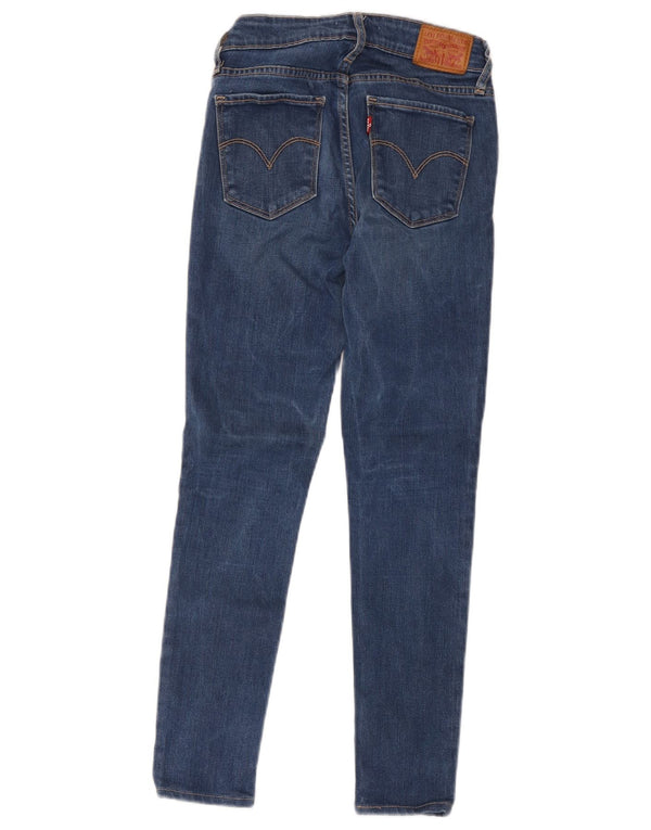 Levi's Womens 711 Skinny Jeans W25 L26 Blue Polyester