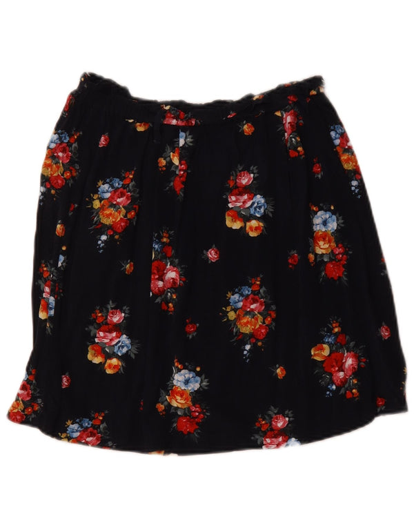 Γυναικεία φούστα Oasis A-Line UK 8 Small W26 Navy Blue Floral Viscose