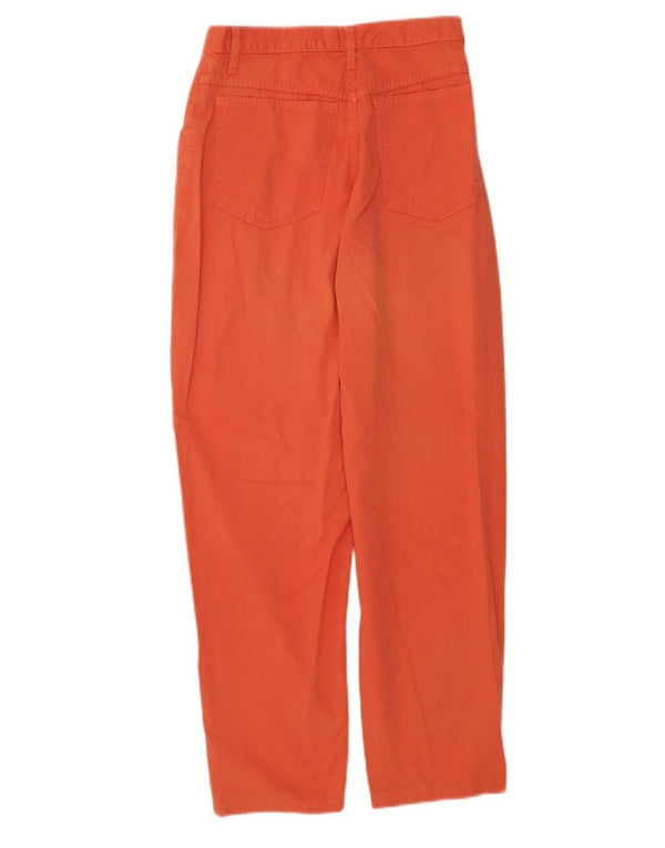 Benetton Γυναικείο Ψηλόμεσο Παντελόνι IT 42 Medium W24 L27 Πορτοκαλί