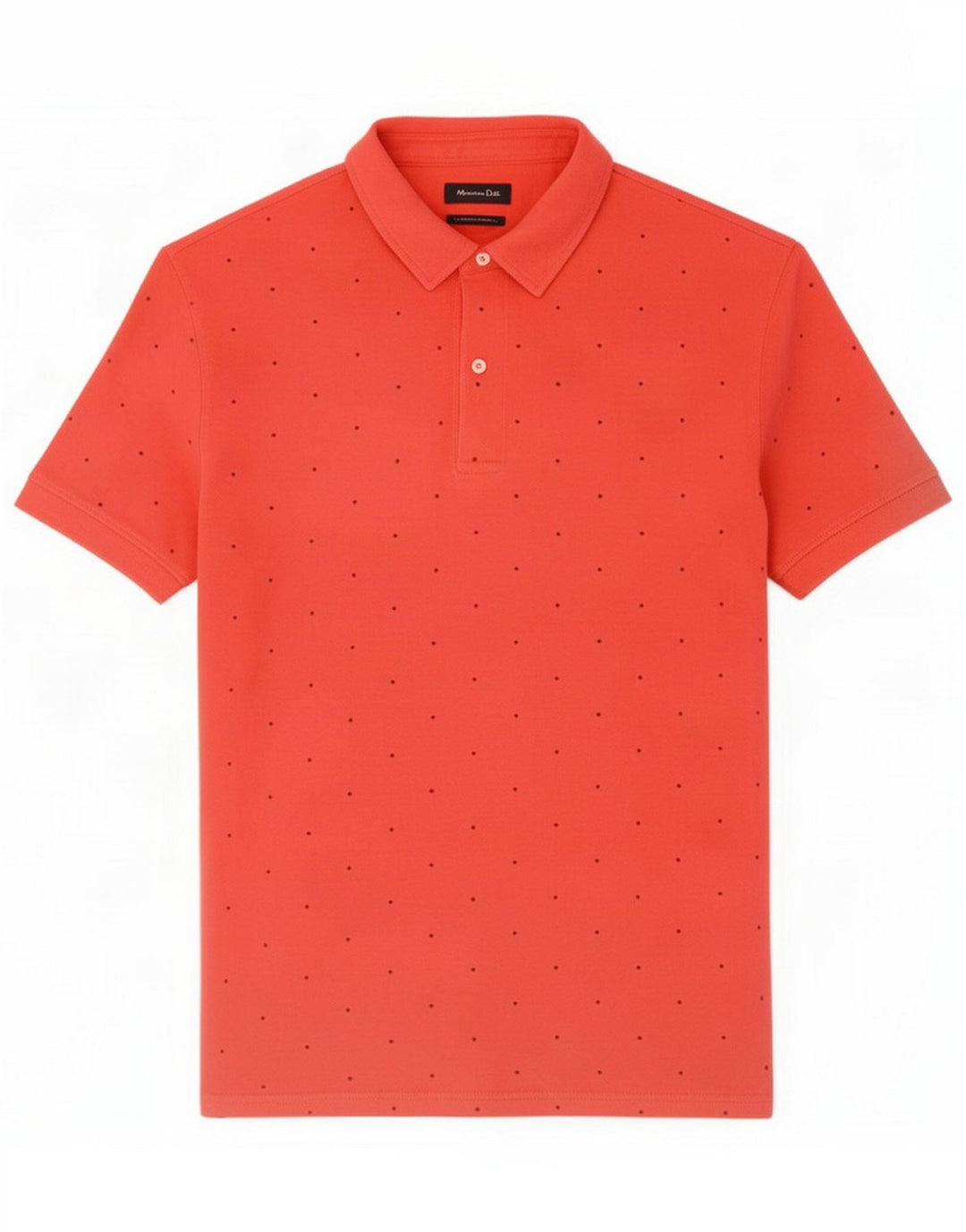 Massimo Dutti Ανδρικό Abstract Pattern Polo Shirt XL Red