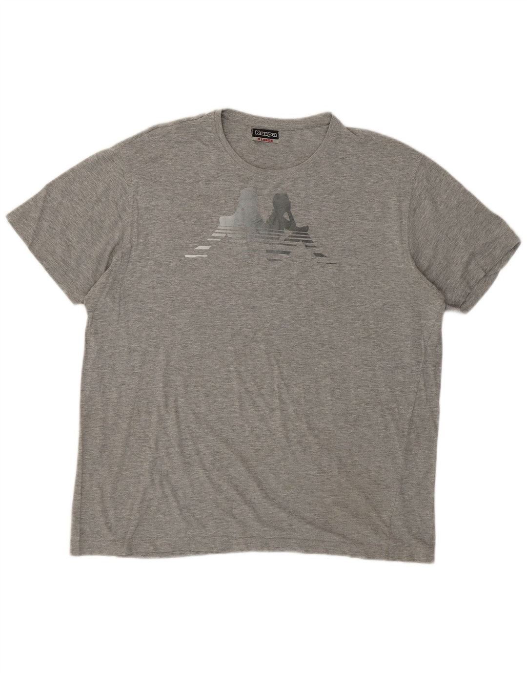 KAPPA Γυναικείο T-Shirt Top UK 18 XL Γκρι βαμβακερό