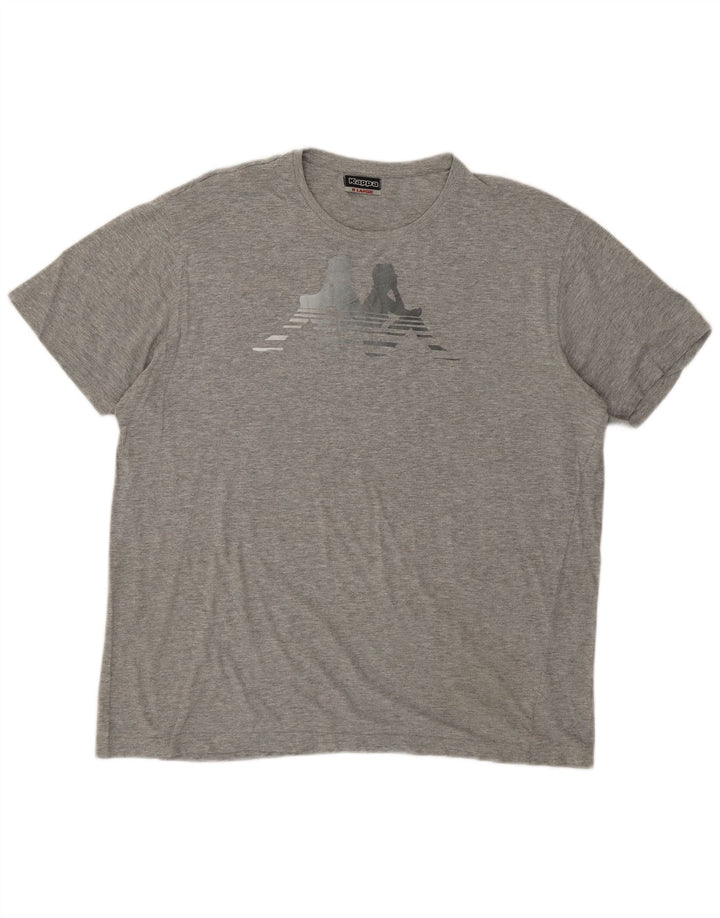 KAPPA Γυναικείο T-Shirt Top UK 18 XL Γκρι βαμβακερό