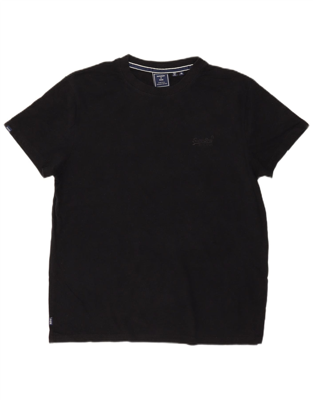 Superdry Ανδρικό T-Shirt Top XL Μαύρο βαμβακερό