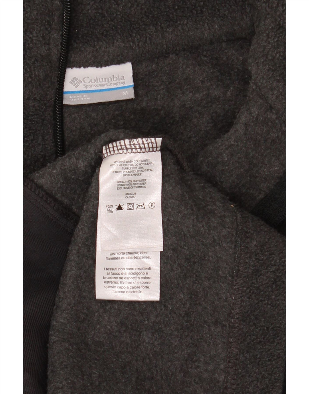 COLUMBIA Γυναικείο Fleece Gilet UK 14 Medium Grey Polyester