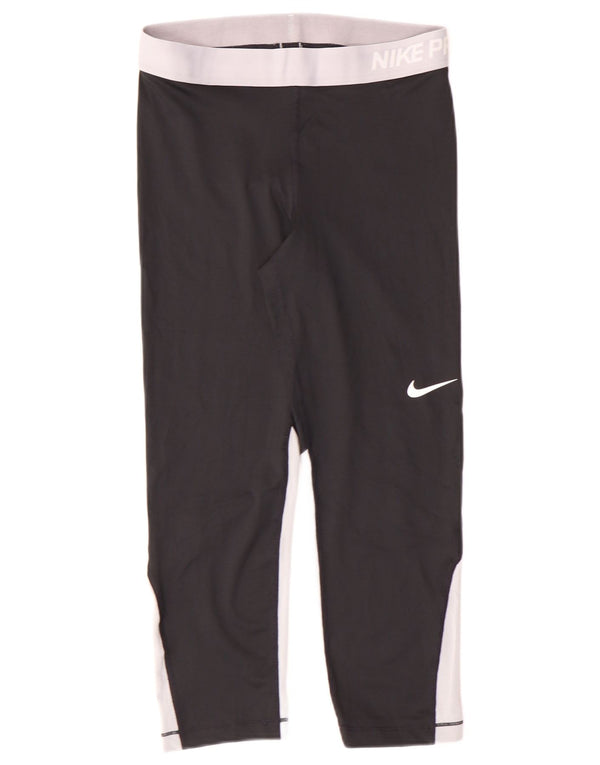 Γυναικεία κολάν Nike Dri Fit UK 14 Αθλητικά μεσαίου μαύρου πολυεστέρα