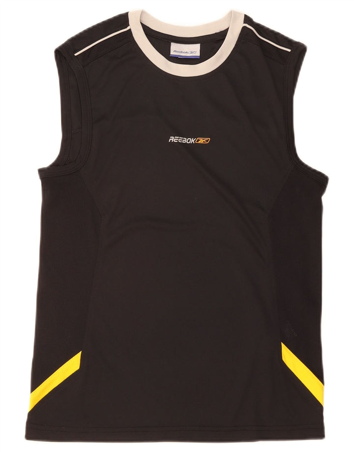Ανδρικό γραφικό γιλέκο Reebok Top XS Μαύρο Colourblock Πολυεστέρας