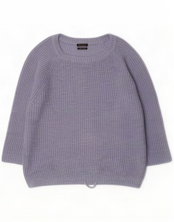 Massimo Dutti Γυναικείο πουλόβερ 3/4 μανίκι Boat Neck Jumper UK 18 XL Blue