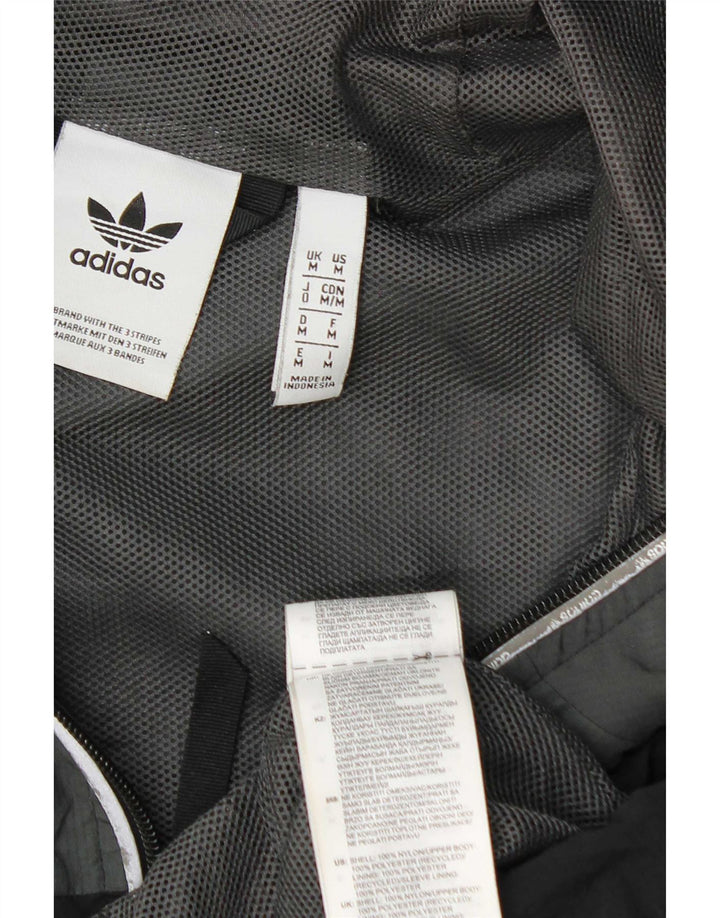 Adidas Ανδρικό μπουφάν βροχής με κουκούλα UK 38 Medium Grey Colorblock Nylon