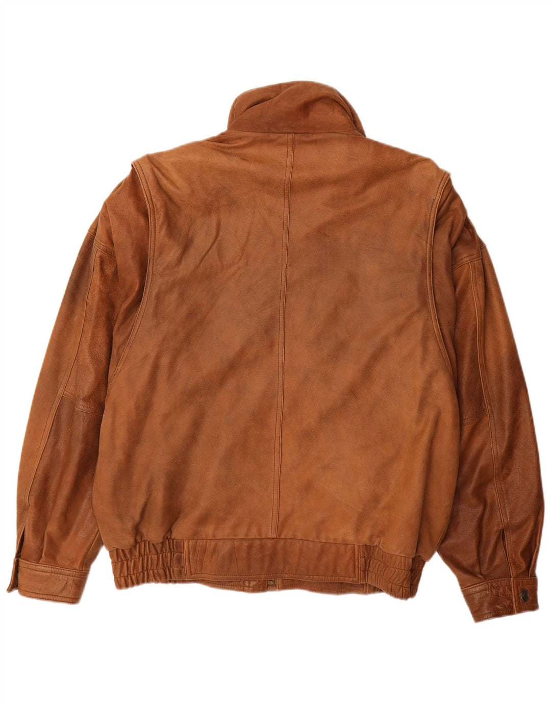 CARLO COMBERTI Ανδρικό Δερμάτινο Μπουφάν IT 48 Δερμάτινο Μεσαίο Καφέ