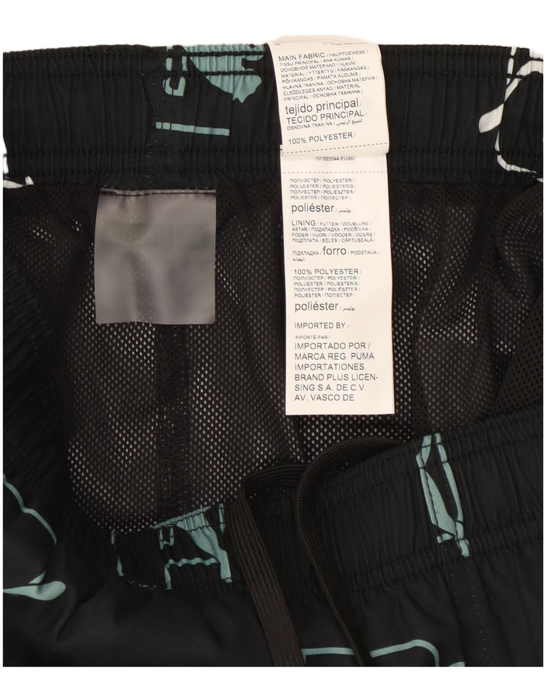 Ανδρικά γραφικά αθλητικά σορτς Puma Small Black Polyester Sports