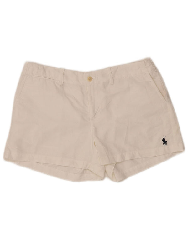 Γυναικείο σορτς Chino Ralph Lauren US4 Small W30 λευκό βαμβακερό