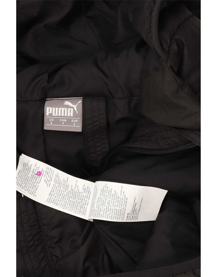 Ανδρικό μπουφάν Puma με κουκούλα με κουκούλα με επένδυση UK 36 μικρό μαύρο πολυεστέρα
