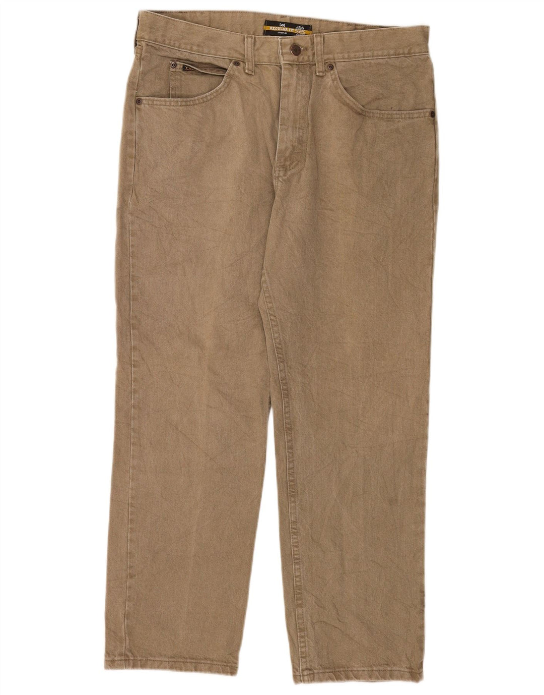 Ανδρικό τζιν Lee Regular Fit ίσιο W36 L29 Χακί βαμβακερό