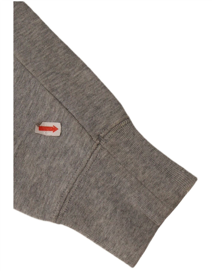 REEBOK Γυναικείο φούτερ υπερμεγέθη Jumper UK 10 Μικρό γκρι βαμβακερό