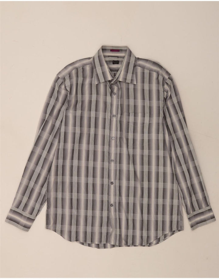 Ανδρικό πουκάμισο Paul Smith Μέγεθος 42 16 1/2 Large Grey Check Cotton