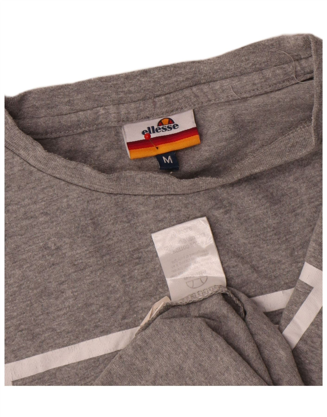 Ανδρικό γραφικό T-Shirt Ellesse Top Medium Grey Cotton