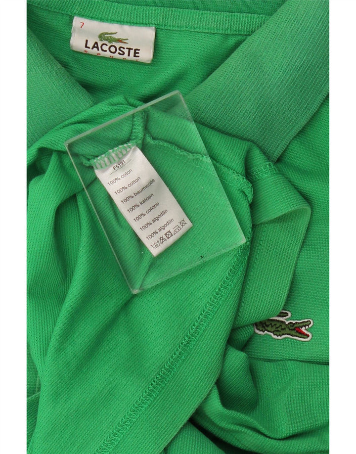 Ανδρικό μπλουζάκι πόλο LACOSTE 7 2XL Πράσινο βαμβακερό