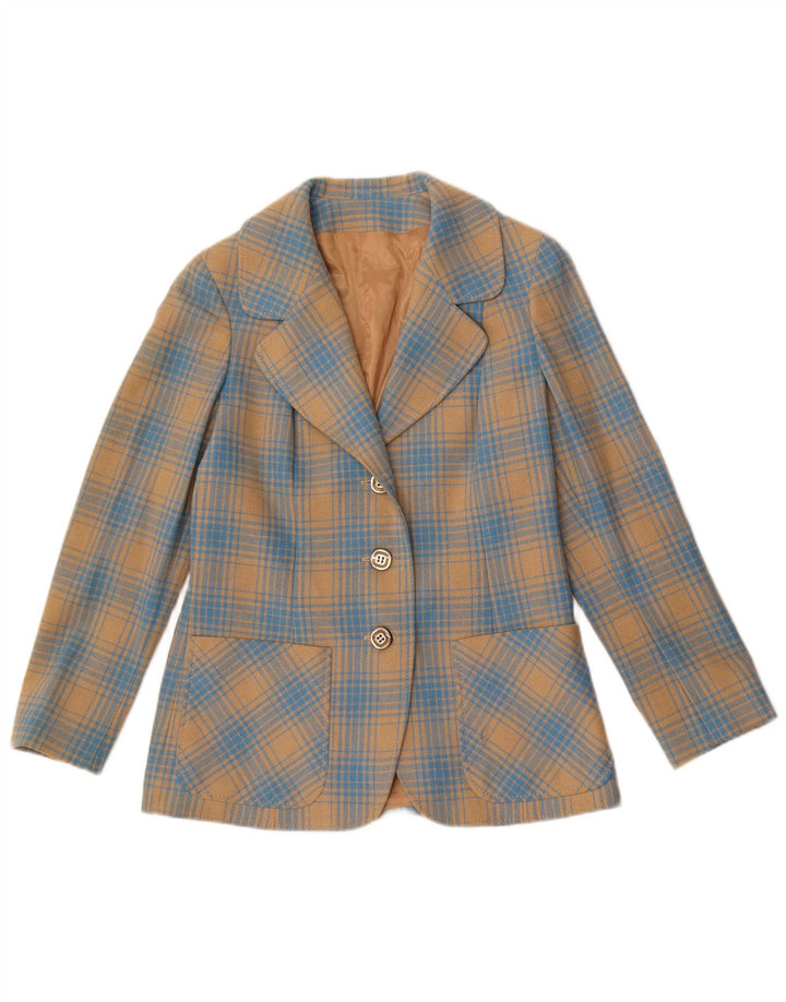 Stylbert Γυναικείο μπουφάν blazer UK 10 Small Blue Check