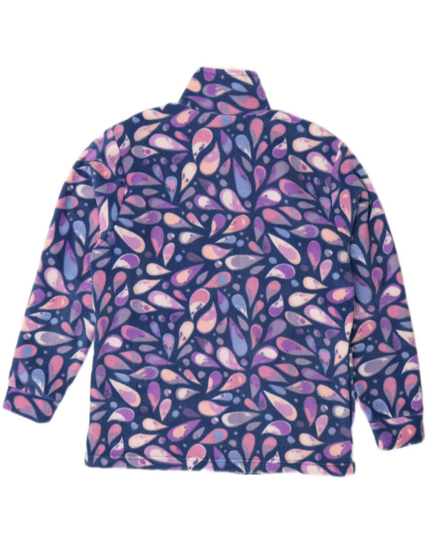 Canada Logan Γυναικείο Fleece Jacket UK 18 XL Blue Paisley Cotton