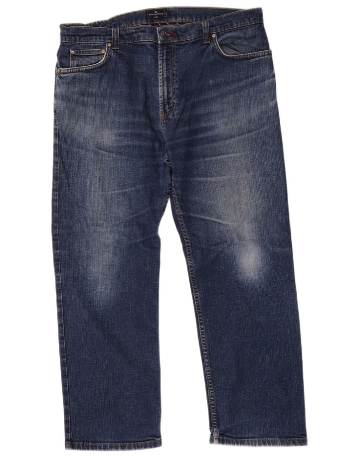 Marks & Spencer Ανδρικό Τζιν Μπλε Harbor Straight W38 L29 Μπλε βαμβακερό