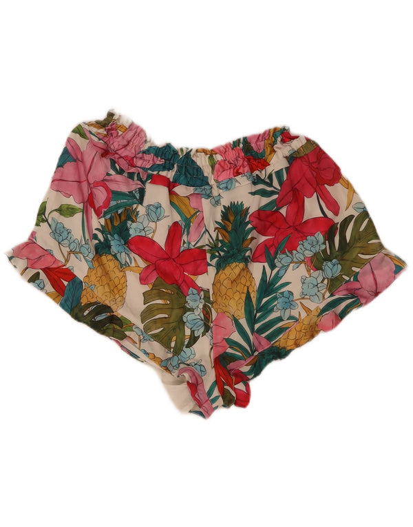 Zara Womens Shorts Large W32 Multicoloured Floral Polyester