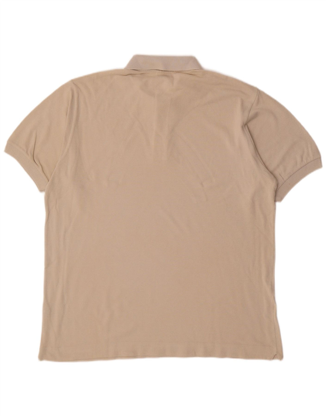 Ανδρικό πουκάμισο πόλο LACOSTE Νούμερο 5 Μεγάλο Βαμβακερό σε Εκρού