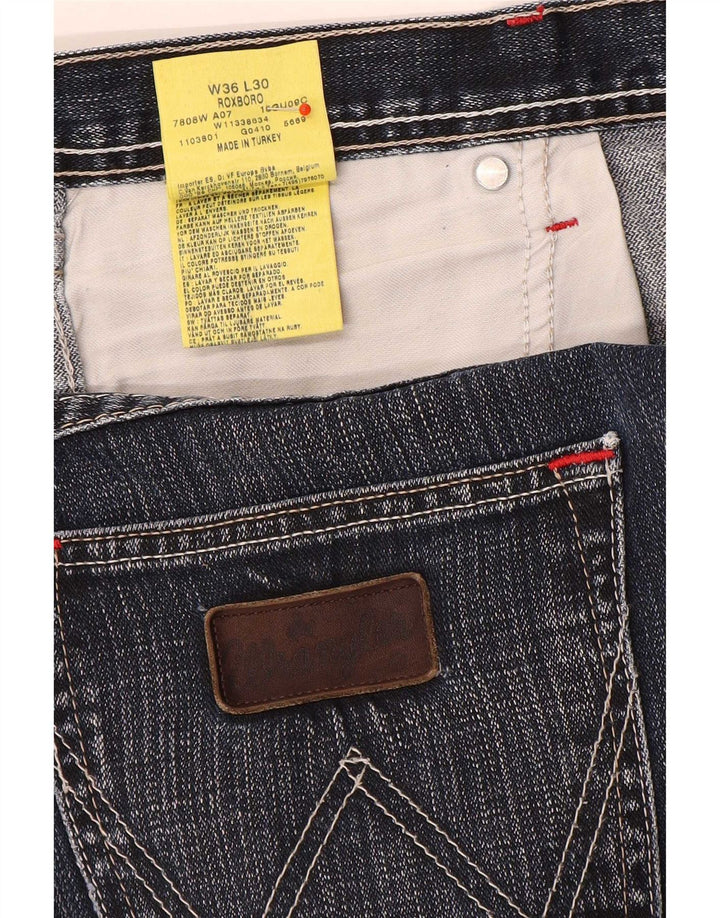 Ανδρικό τζιν Wrangler Roxboro Straight W36 L30 Μπλε βαμβακερό