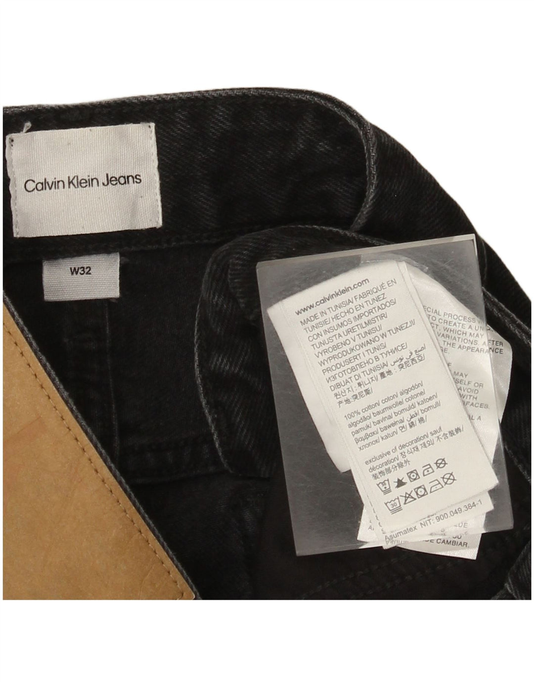 Ανδρικό τζιν σορτς Calvin Klein W32 μεσαίο μαύρο βαμβακερό