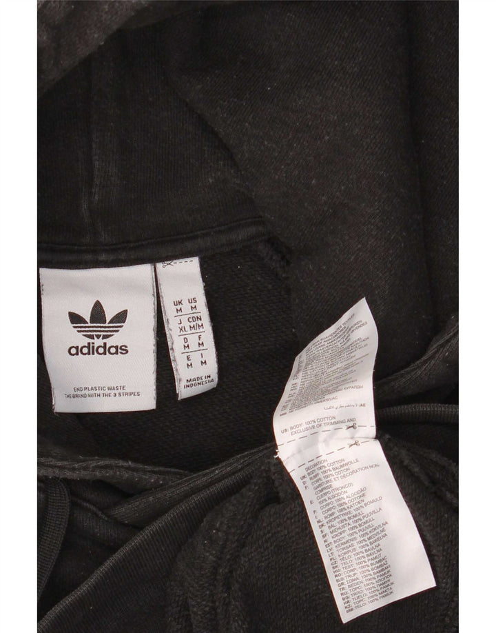 Ανδρικό φούτερ Adidas, μεσαίο μαύρο βαμβακερό